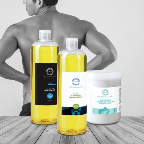 Pachet masaj pentru el - Yamuna For Him Massage Kit - 3x1000 ml